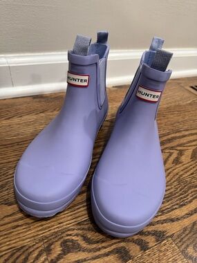 Hunter Lilac Rubber Rain Boots - Lavender